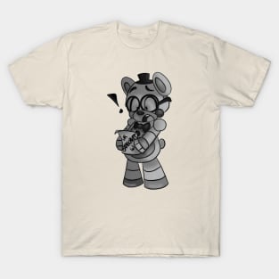 five night at freedy black white T-Shirt